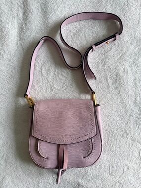 Marc Jacobs Light Pink Pebbled Leather Crossbody Bag